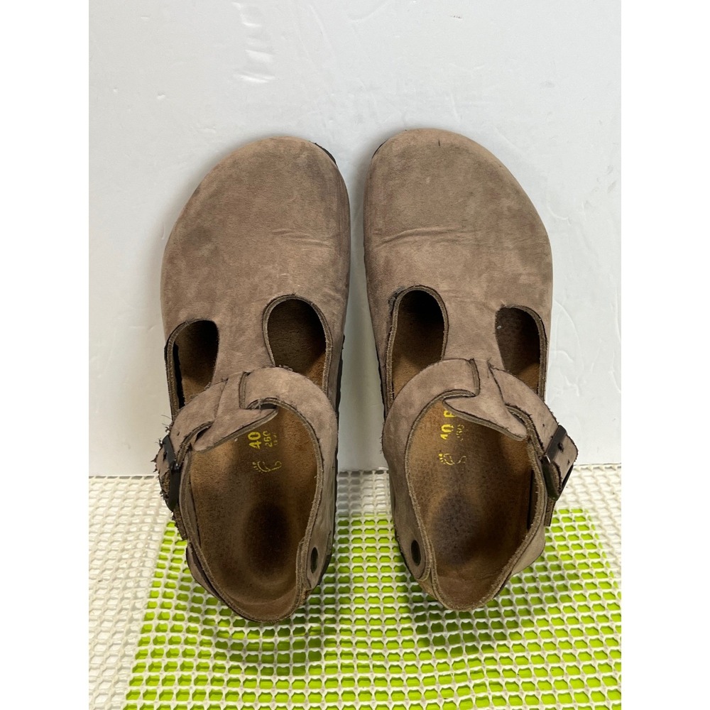 Birkenstock Suede Bonn Clogs Shoes Size 40 L9 M7 Fair Condition Stain, Glued - Picture 4 of 14